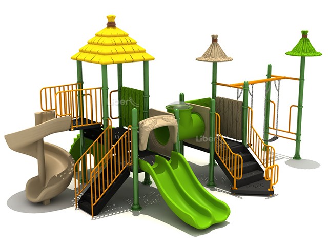 Children Outside Play Equipment